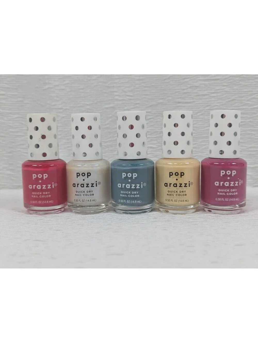pop Arazzi - Nail Polish - QUICK DRY - Variety Colors - 0.50 Fl oz ea    5 Pack